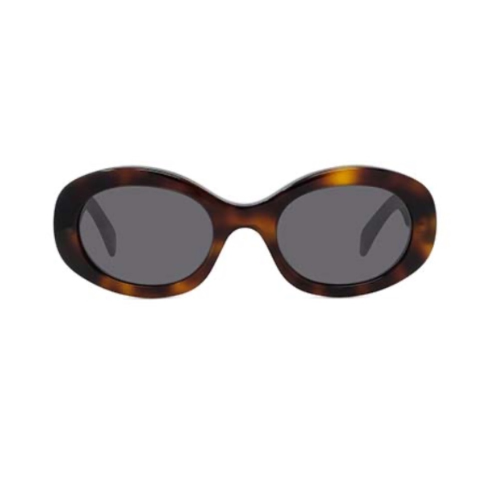 Celine CL40194U 53A Havana Smoke Gold Triomphe Sunglasses 4019U - Picture 2 of 2